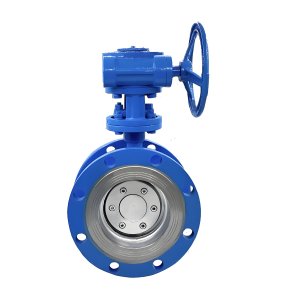 耐高溫硬密封法蘭蝶閥D343H-16C，DN100