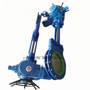 電動刀閘閥PZ973-16 DN350，DN400排渣、處理顆